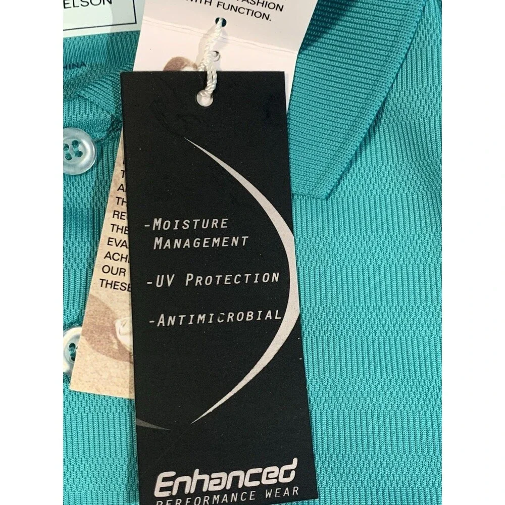 Golf Enhanced Performance UV Protection Button Polo Byron Nelson 11 Straight XL - Picture 7 of 16